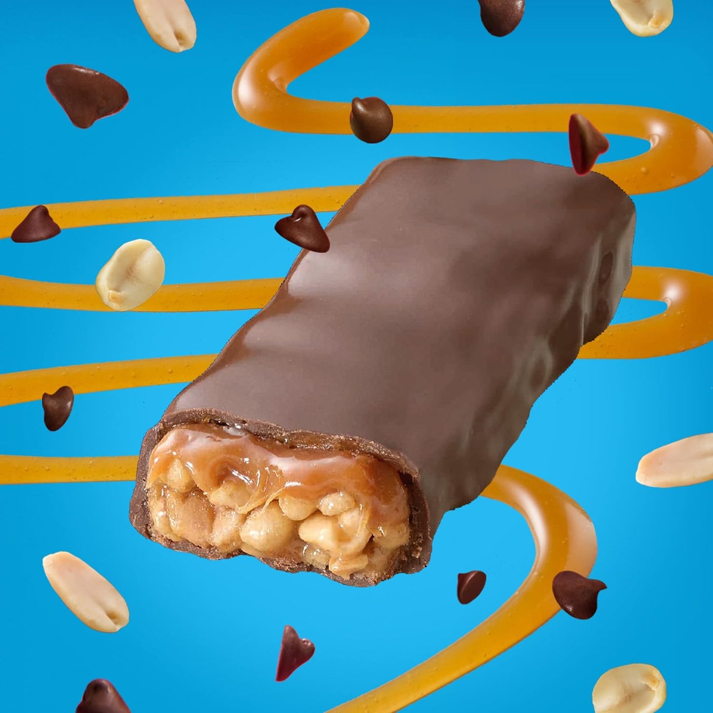 Chewy Protein Bars Caramel Nut 5 Ct