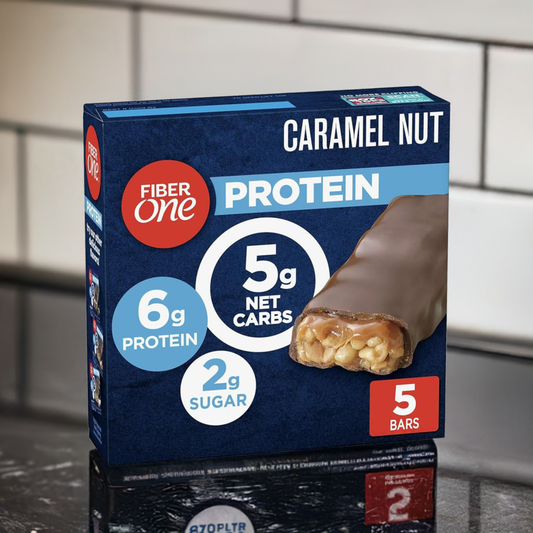 Chewy Protein Bars Caramel Nut 5 Ct